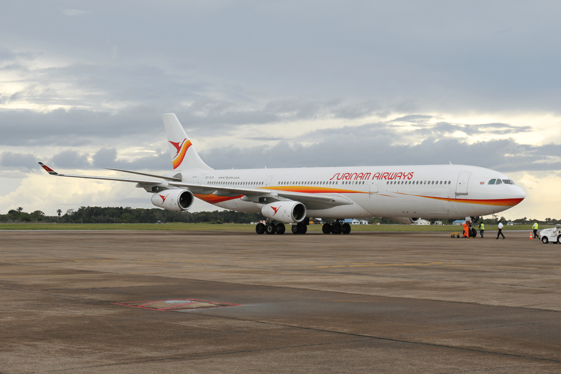 surinam airways group travel airplane