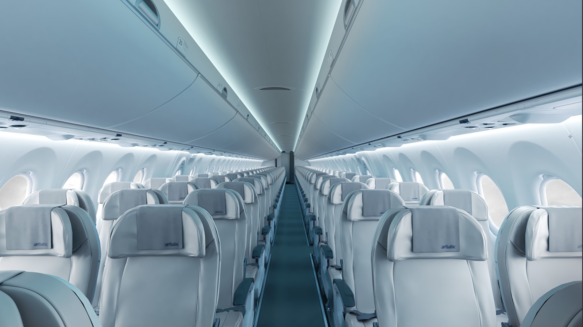 airbaltic airplane interior