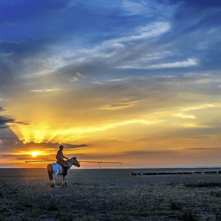 Miat Mongolian Airlines Group travel sunset